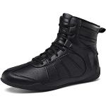Chaussures de lutte noires en caoutchouc légères Pointure 44 look fashion 