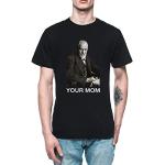 Your MOM Sigmund Freud - Freud Homme T-Shirt Tee Noir Men's Black T-Shirt