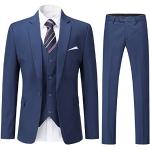 Gilets de costume de mariage bleu marine Taille L look business pour homme 