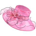 Chapeaux de mariage roses en polyester 59 cm look fashion pour femme en promo 