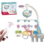 Berceau de musique pour bébé Lit bébé mobile avec fonction de temporisation  Projecteur et lumières,suspendu tournant Hochets et télécommande boîte à