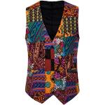 Vestes de randonnée de soirée multicolores à carreaux à paillettes imperméables coupe-vents Taille XL look gothique pour homme 