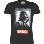 T-shirts Yurban noirs Star Wars Taille M pour homme en promo 
