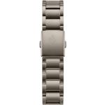 Bracelets de montre gris foncé en acier chirurgical à à boucle déployante pour homme 