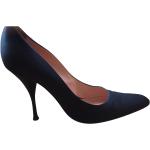 Chaussures de soirée de créateur Saint Laurent Paris noires à rayures seconde main Pointure 40 pour femme en promo 