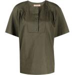 Yves Salomon t-shirt boutonné à manches courtes - Vert