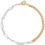 Yvonne Léon bracelet chaîne en or blanc et jaune 18ct - Argent