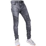 Jeans skinny gris W28 look fashion pour homme 