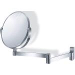 Miroirs muraux Zack gris acier en inox avec bras extensible 