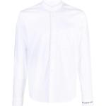 Chemises Zadig & Voltaire blanches en popeline avec broderie à manches longues bio éco-responsable à manches longues pour homme 