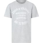 T-shirts à col rond Zadig & Voltaire gris Taille 10 ans pour fille de la boutique en ligne Miinto.fr avec livraison gratuite 