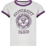 T-shirts à col rond Zadig & Voltaire blancs en coton à strass Taille 10 ans pour fille de la boutique en ligne Miinto.fr avec livraison gratuite 