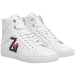 Zadig & Voltaire Sneakers, Zv1747 High Flash Smooth Calfs en white - pour dames
