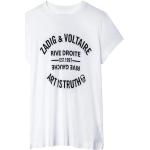 T-shirts col rond Zadig & Voltaire blancs en coton à col rond Taille XS look casual pour femme 