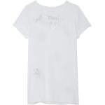 T-shirts Zadig & Voltaire blancs à strass à manches courtes Taille XS look casual pour femme 
