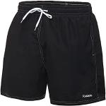 Shorts de sport noirs en polyester Taille 4 XL look fashion pour homme 