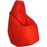 ZANOTTA fauteuil anatomique SACCO (Rouge - Faux cuir Vip)