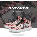 Baskets montantes roses Slayer Pointure 41 look casual pour femme 