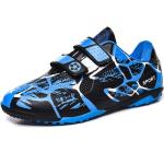 Chaussures de football & crampons d'automne bleu ciel en cuir synthétique Pointure 28 pour enfant 