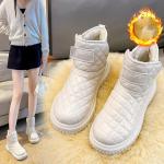 Bottes de neige & bottes hiver  blanches respirantes pour pieds larges Pointure 40 look sportif pour femme 