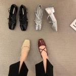 Chaussures d'été gris foncé en caoutchouc pour femme 