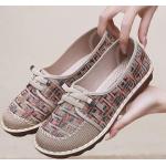 Ballerines pointues beiges respirantes look casual pour femme 