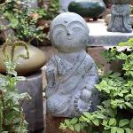 Statuettes gris foncé en résine à motif Bouddha 