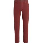 Jeans droits Zegna rouge carmin en lycra stretch W33 L36 