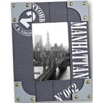 Cadres photos gris à motif New York 10x15 