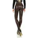 Leggings en cuir en cuir synthétique Taille XL look fashion pour femme 