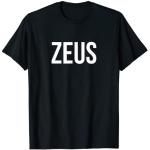 T-shirts Zeus noirs Taille S classiques pour homme 