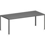 Zeus Table de jardin Tavolo 200x90cm gunmetal LxPxH 200x90x74cm