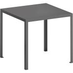 Zeus Table de jardin Tavolo 90x90cm gunmetal LxPxH 90x90x74cm