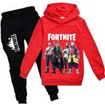 Sweats à capuche rouges en coton look Hip Hop pour garçon de la boutique en ligne Amazon.fr 