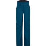 Pantalons de ski Ziener bleus en polyester enfant imperméables coupe-vents respirants look fashion 