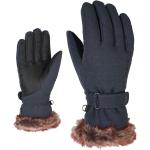 Gants de ski Ziener noirs en polyester 8.5 pouces pour femme 