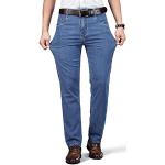 Jeans droits bleus stretch Taille 4 XL plus size look business pour homme 