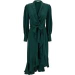 Robes en soie Zimmermann vertes à manches longues Taille XS look casual pour femme 