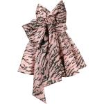 Robes de soirée courtes Zimmermann rose bonbon à effet tigré avec noeuds à motif tigres pour femme 