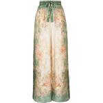 Pantalons large Zimmermann verts à fleurs Taille L pour femme 