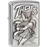 Zippo Lighter Viking Thor Emblem Silver Taille uni