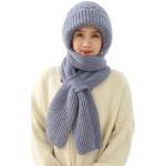 Bonnet chaud en tricot pour homme - Gants d'hiver coupe-vent en trois  pièces - Écharpe tricotée - Bonnet en polaire pour homme - Chapeaux de  lapin fou, bleu marine, Taille unique 
