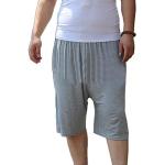 Pantalons de pyjama gris clair Taille 4 XL plus size look fashion pour homme 