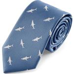 Cravates Trendhim bleues à motif requins pour homme 