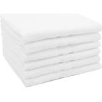 Serviettes de bain blanches en coton en lot de 6 50x70 pour enfant 