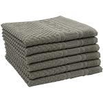 Serviettes de bain grises en coton en lot de 6 50x70 