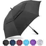 Parapluies tempête noirs imperméables coupe-vents Taille XL look fashion 