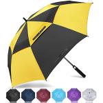Parapluies tempête jaunes imperméables coupe-vents Taille XL look fashion 