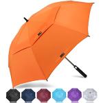 Parapluies tempête orange imperméables coupe-vents Taille XXL look fashion 
