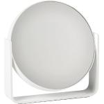 ZONE DENMARK Ume Miroir de Table grossissant 5X Blanc Diamètre 19 cm Hauteur 19,5 cm